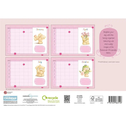 CarouselCalendars Forever Friends A4 Familieplanner 2027