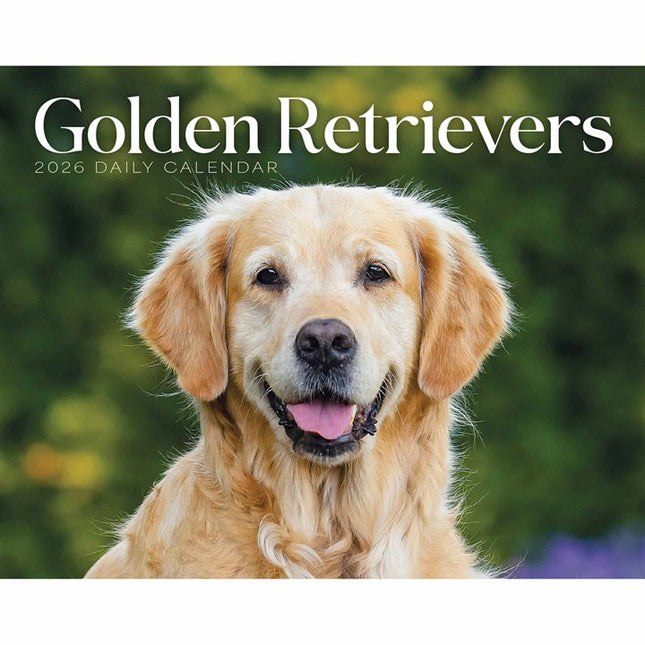 CarouselCalendars Golden Retriever Scheurkalender 2026 Boxed