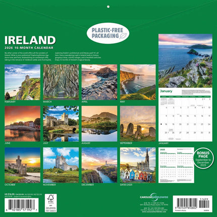 CarouselCalendars Ierland Kalender 2026