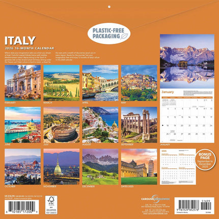 CarouselCalendars Italië Kalender 2026