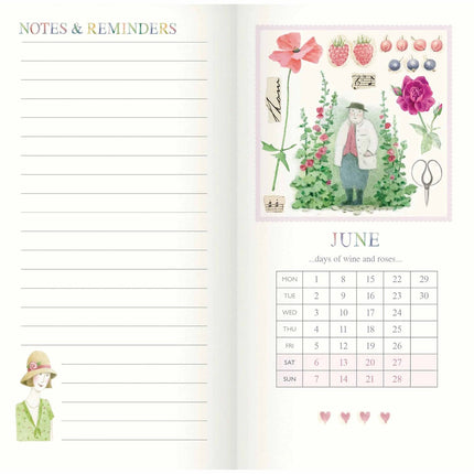 CarouselCalendars Judith Glover, Tuindagen Slim Agenda 2026