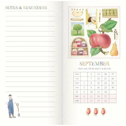 CarouselCalendars Judith Glover, Tuindagen Slim Agenda 2027