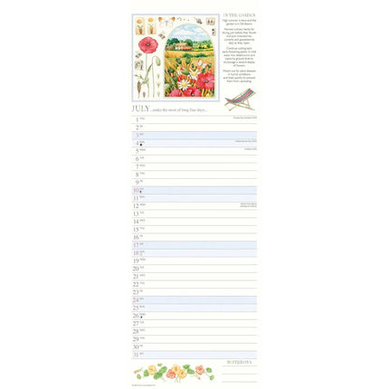 CarouselCalendars Judith Glover, Tuindagen Slim Kalender 2027