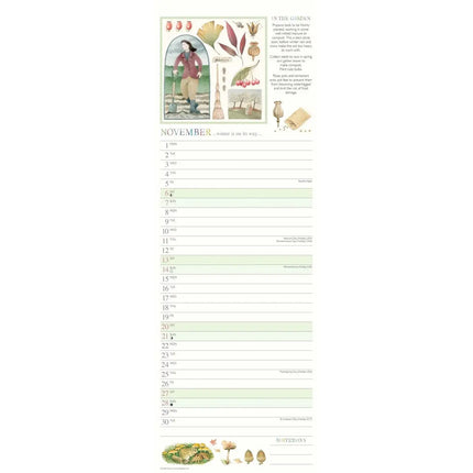 CarouselCalendars Judith Glover, Tuindagen Slim Kalender 2027