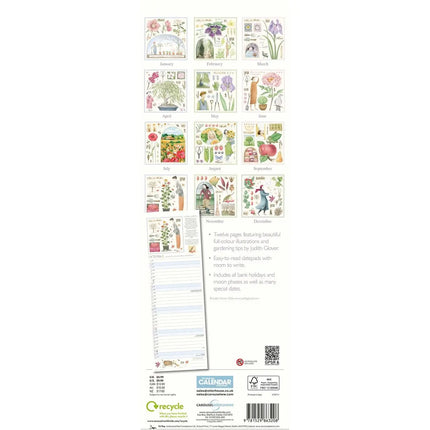 CarouselCalendars Judith Glover, Tuindagen Slim Kalender 2027