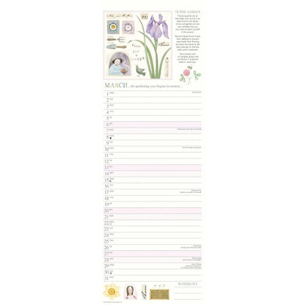 CarouselCalendars Judith Glover, Tuindagen Slim Kalender 2027
