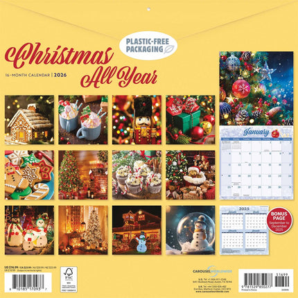 CarouselCalendars Kerstmis Kalender 2026