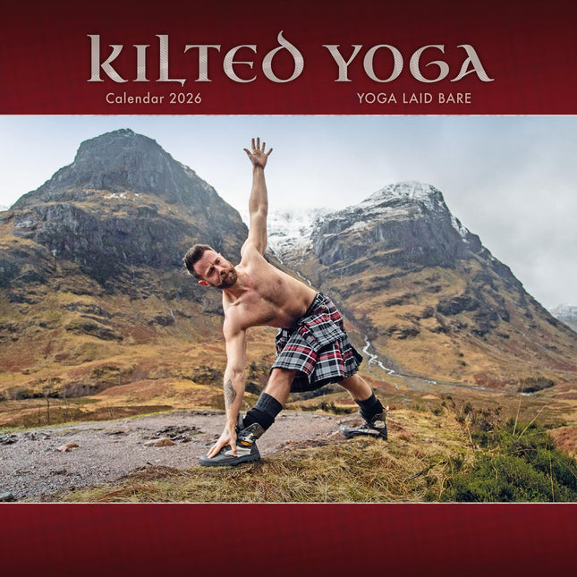 CarouselCalendars Kilted Yoga Kalender 2026