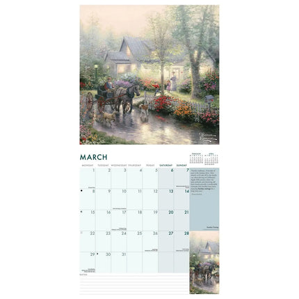CarouselCalendars Kinkade Simpler Times Kalender 2027