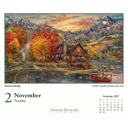 CarouselCalendars Kinkade Studios Deskkalender 2027