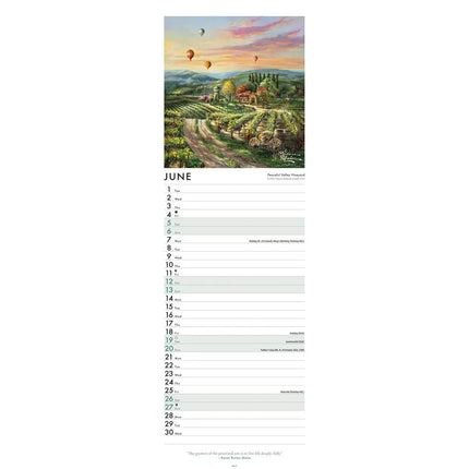 CarouselCalendars Kinkade Studios Kalender 2027 Slimline