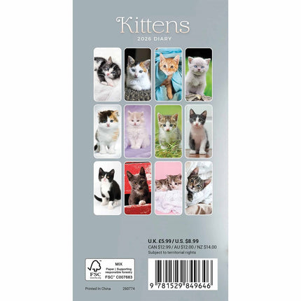 CarouselCalendars Kittens Slim Agenda 2026