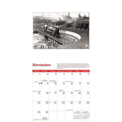 CarouselCalendars Klassieke Treinen Kalender 2026
