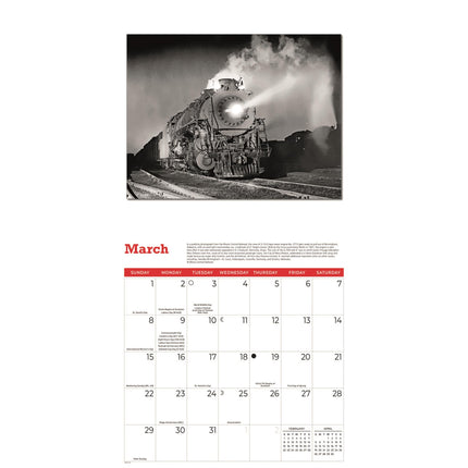 CarouselCalendars Klassieke Treinen Kalender 2026