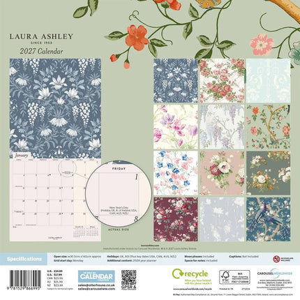 CarouselCalendars Laura Ashley Kalender 2027