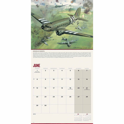 CarouselCalendars Legends of WWII Kalender 2026