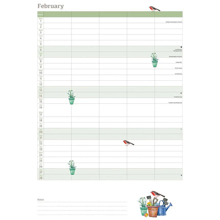 CarouselCalendars Life In The Garden A4 Familie Organiser 2026