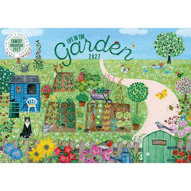 CarouselCalendars Life In The Garden A4 Familie Organiser 2026