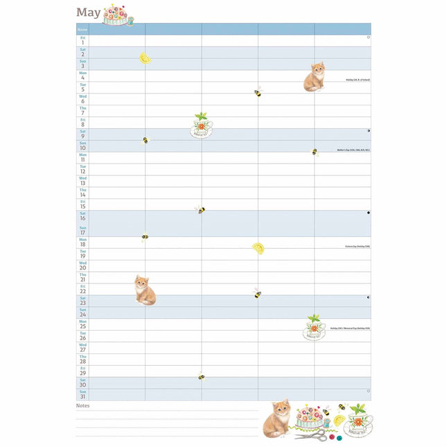 CarouselCalendars Life In The Kitchen A4 Familie Organiser 2026