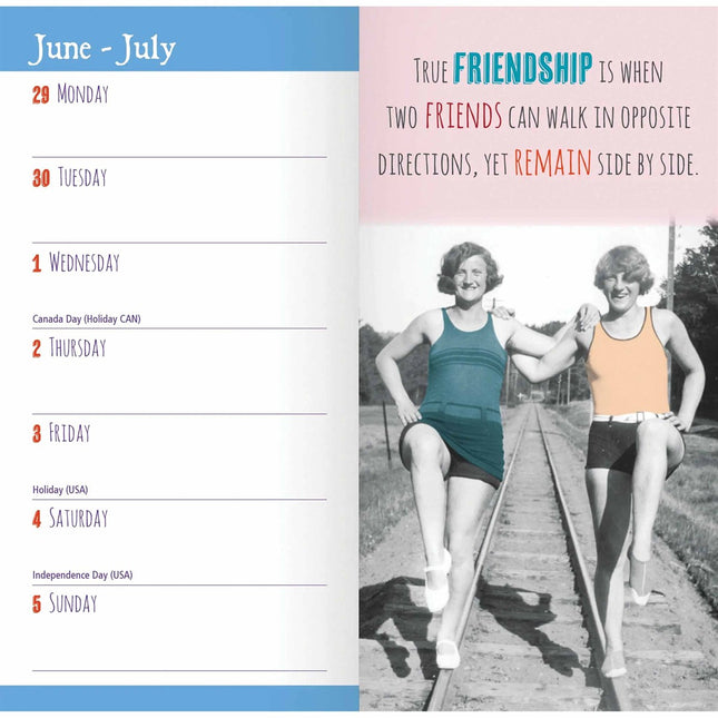 CarouselCalendars MILK Friendship Slim Agenda 2026