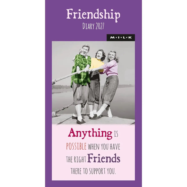 CarouselCalendars MILK Friendship Slim Agenda 2027
