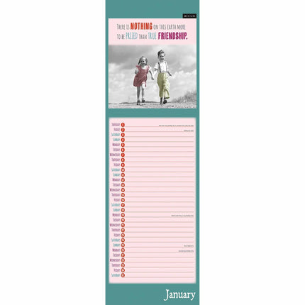 CarouselCalendars MILK Friendship Slimline Kalender 2026