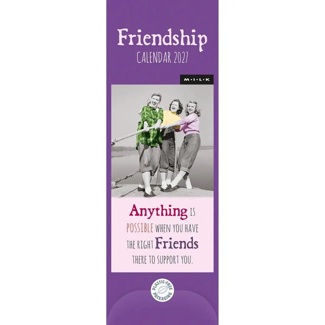 CarouselCalendars MILK Friendship Slimline Kalender 2027