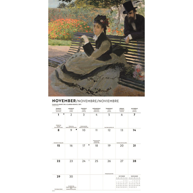 CarouselCalendars Monet Kalender 2026