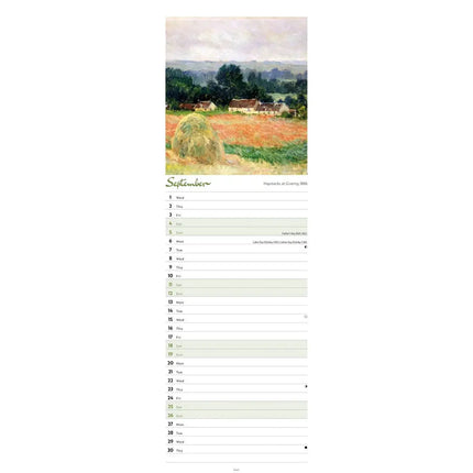 CarouselCalendars Monet Slimline Kalender 2026
