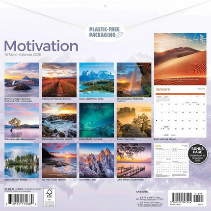 CarouselCalendars Motivation Kalender 2026