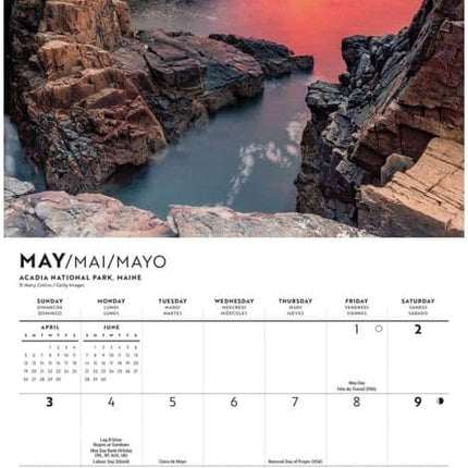 CarouselCalendars National Parks Mini Kalender 2026