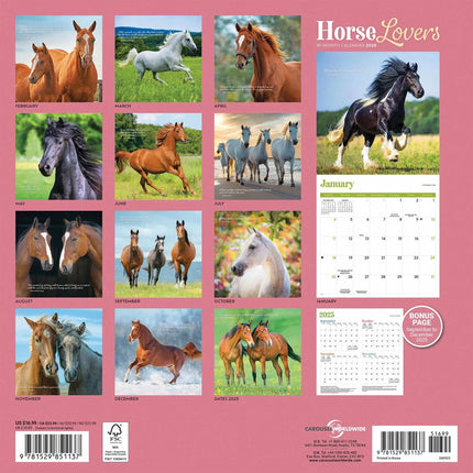 CarouselCalendars Paarden Kalender 2026