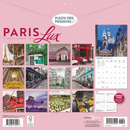 CarouselCalendars Parijs Luxe Kalender 2026