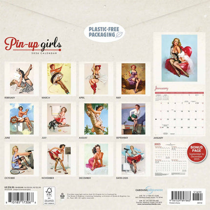 CarouselCalendars Pin Up Girls Kalender 2026