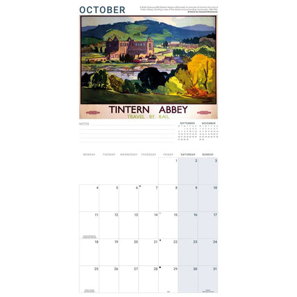 CarouselCalendars Railway Poster Art Kalender 2027