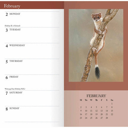 CarouselCalendars Robert Fuller Wildlife Slim Agenda 2026