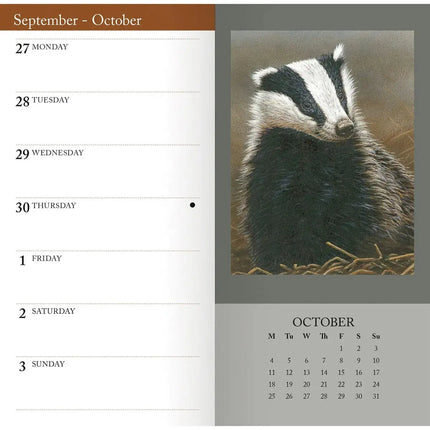 CarouselCalendars Robert Fuller Wildlife Slim Agenda 2026