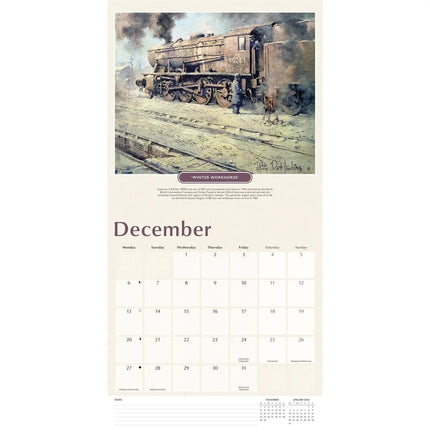 CarouselCalendars Romance of Steam Kalender 2027