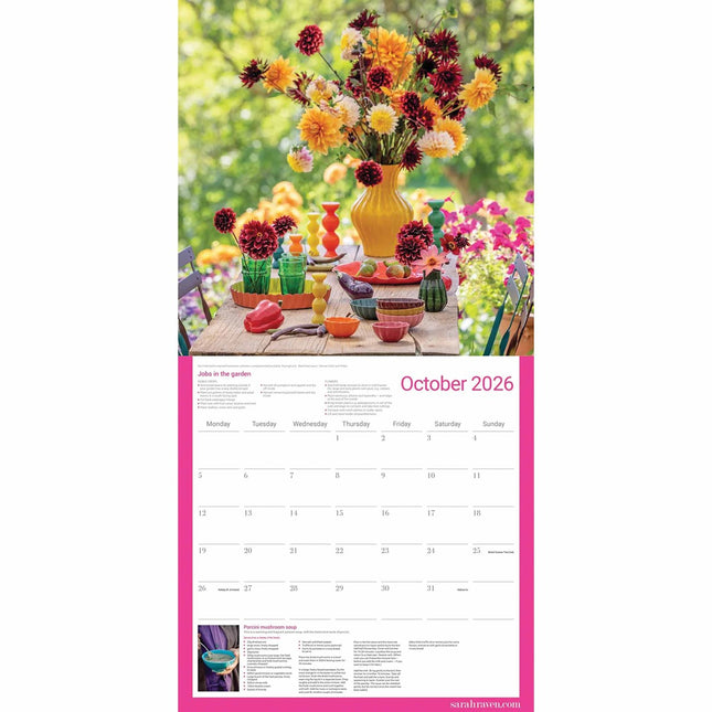 CarouselCalendars Sarah Raven Kalender 2026