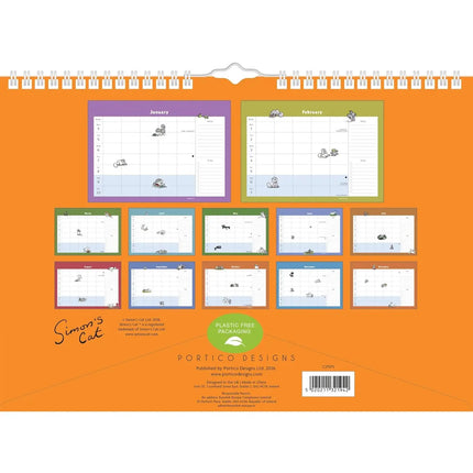 CarouselCalendars Simon's Cat A4 Familie Planner 2027