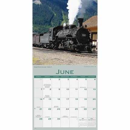 CarouselCalendars Spoorwegen Kalender 2026