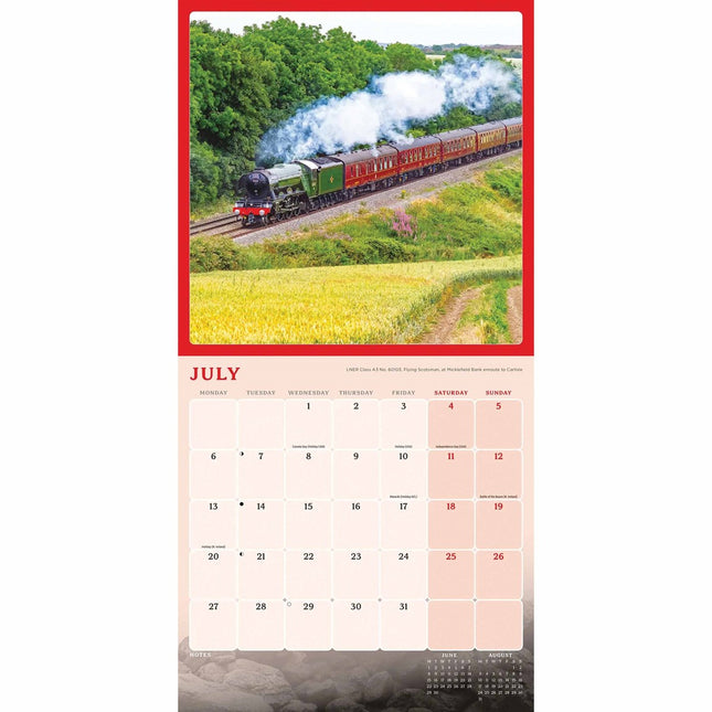 CarouselCalendars Steam Railways Kalender 2026