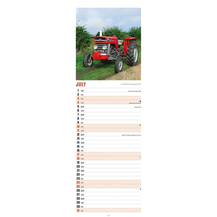 CarouselCalendars Tractors Slimline Kalender 2027