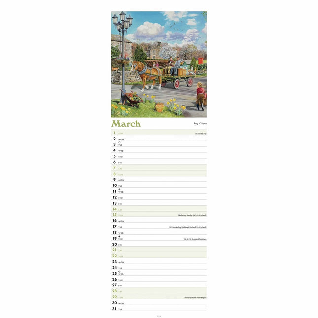 CarouselCalendars Trevor Mitchell, Days Gone By Kalender 2026 Slimline