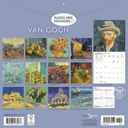CarouselCalendars van Gogh Kalender 2026