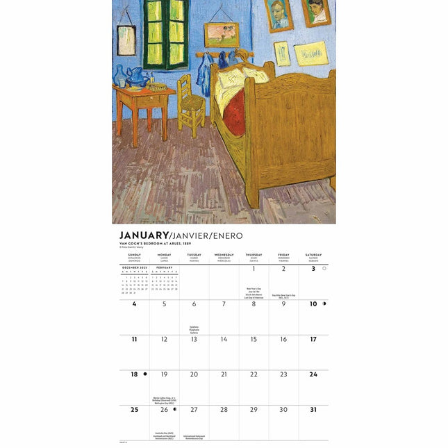 CarouselCalendars Van Gogh Mini Kalender 2026