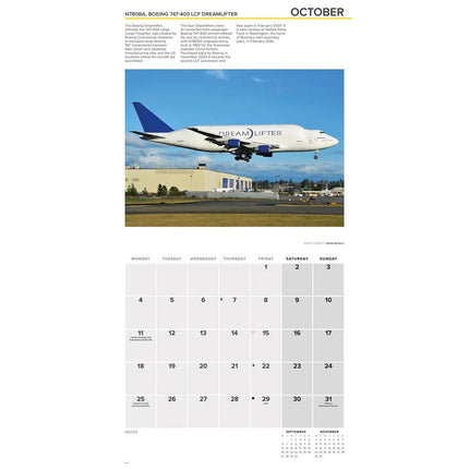 CarouselCalendars Vliegtuigen Kalender 2027