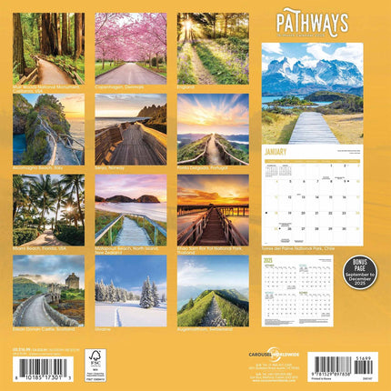 CarouselCalendars Wandelpaden Kalender 2026