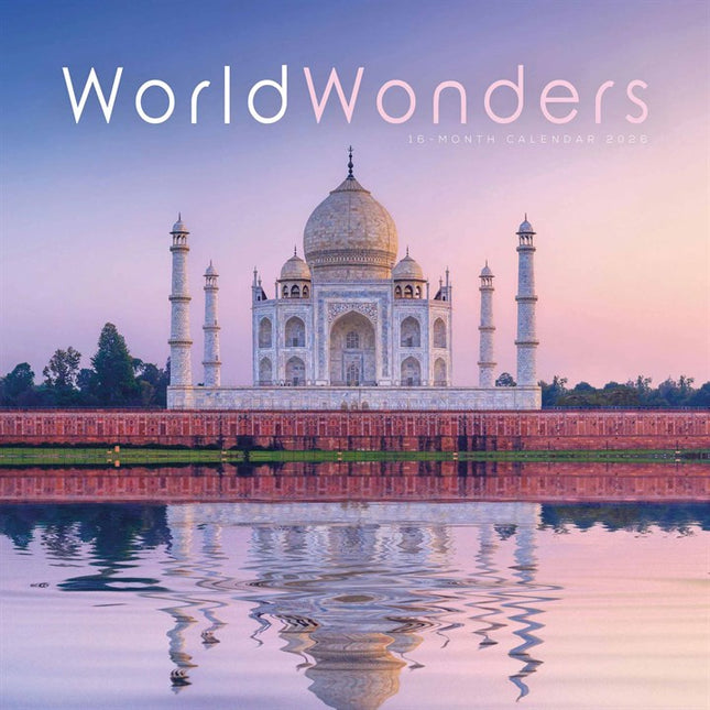 CarouselCalendars Wereldwonderen Kalender 2026