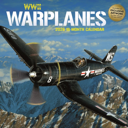 CarouselCalendars WWII Vliegtuigen Kalender 2026